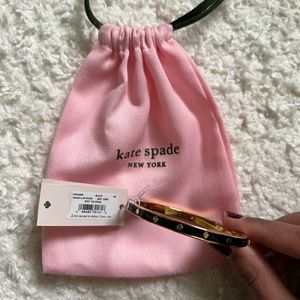 Brand New Kate Spade New York Black and Gold Bangle